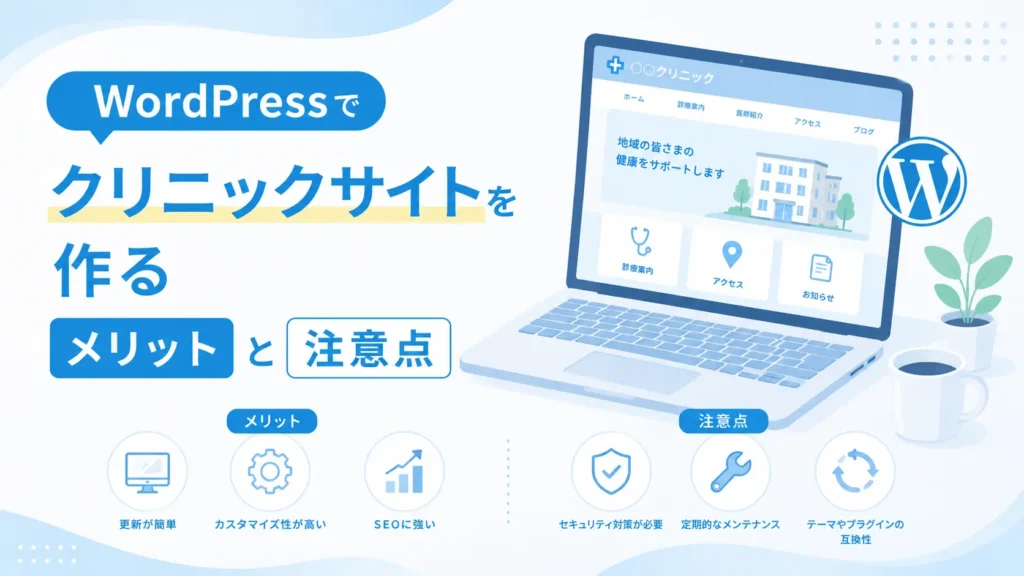 WordPressでクリニックサイトを作るメリットと注意点
